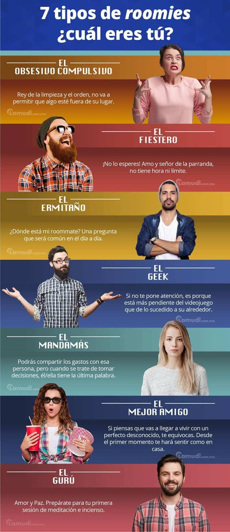 tipos de roomies cual eres tu