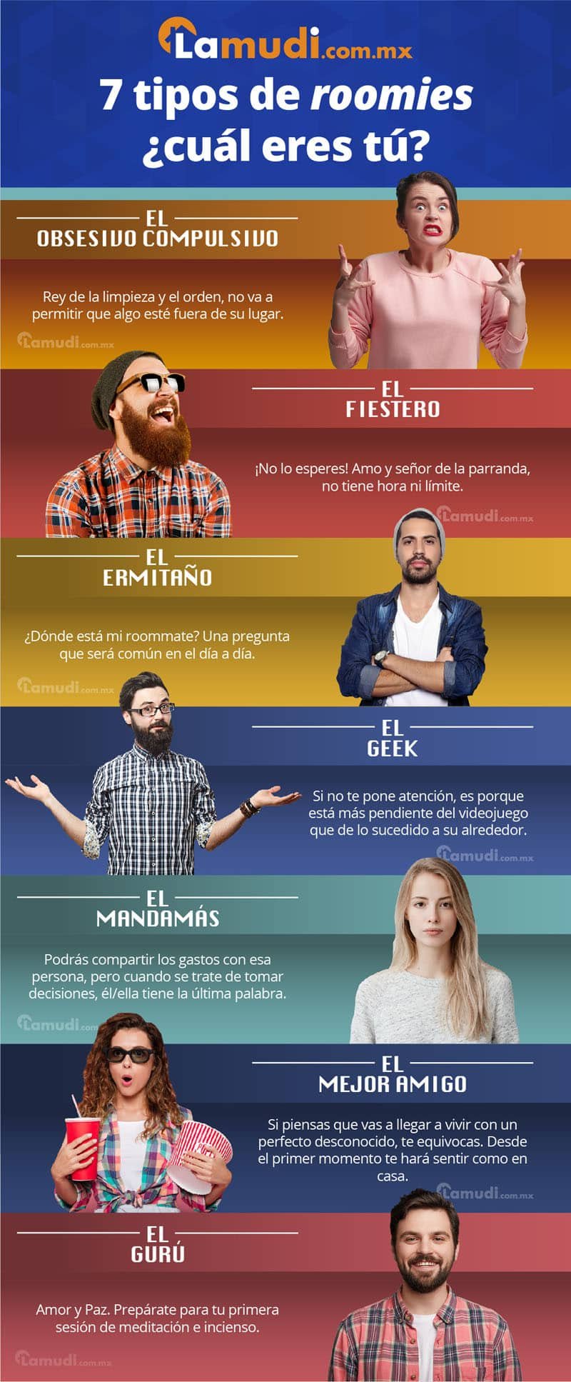 tipos de roomies cual eres tu