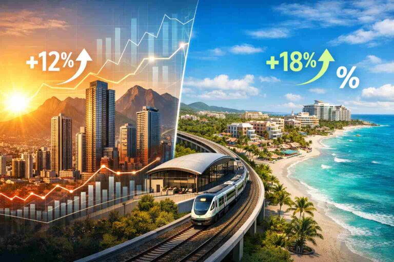 El mercado inmobiliario en México en 2026 muestra tendencias clave en precios y zonas calientes. Descubra las proyecciones y qué esperar para este año crucial.